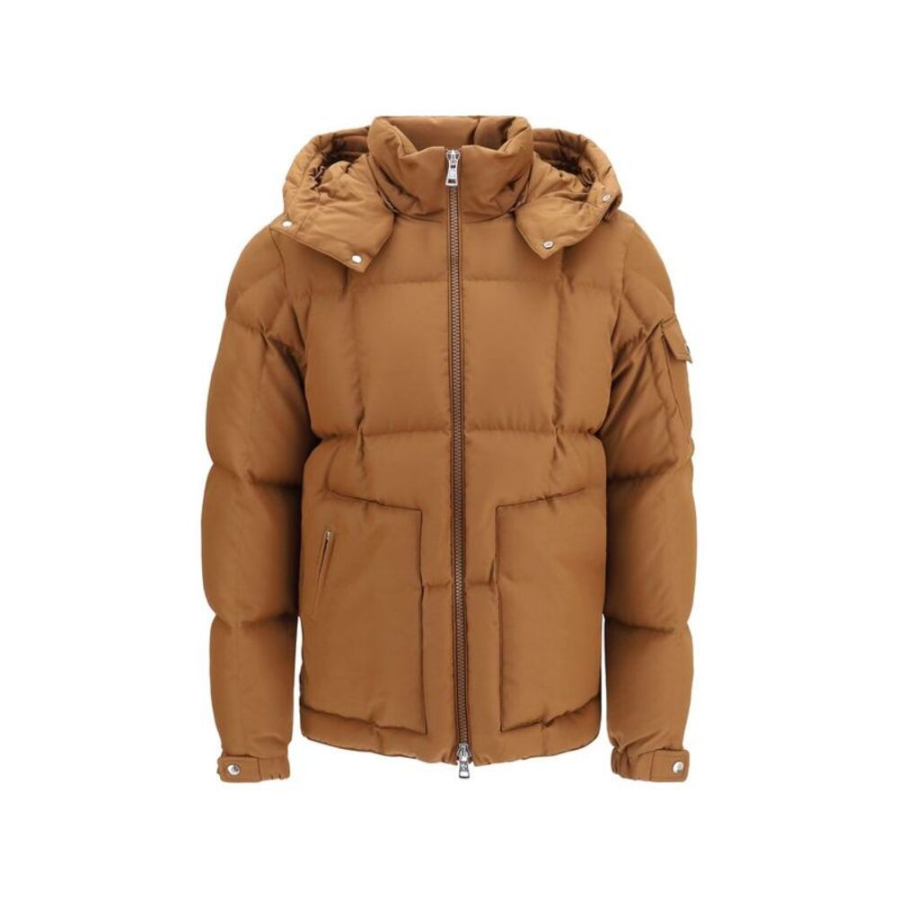 Moncler Brown Polyester Full-Length Men's Jacket